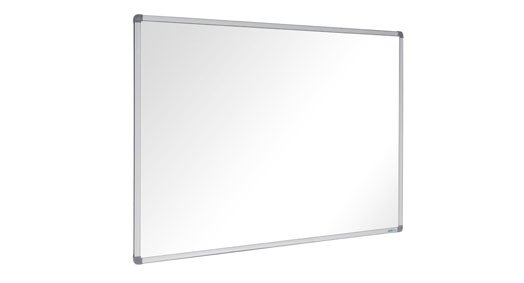 ELLOVEN Whiteboard/noticeboard with casters, white, 271/2x707/8